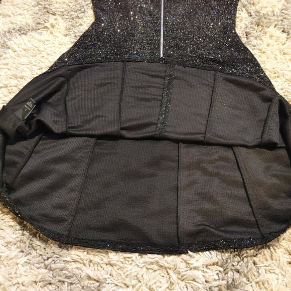 Alyx Dress Women's Size 6 Black with Silver Sparkle Fit & Flare Dress - Picture 7 of 12